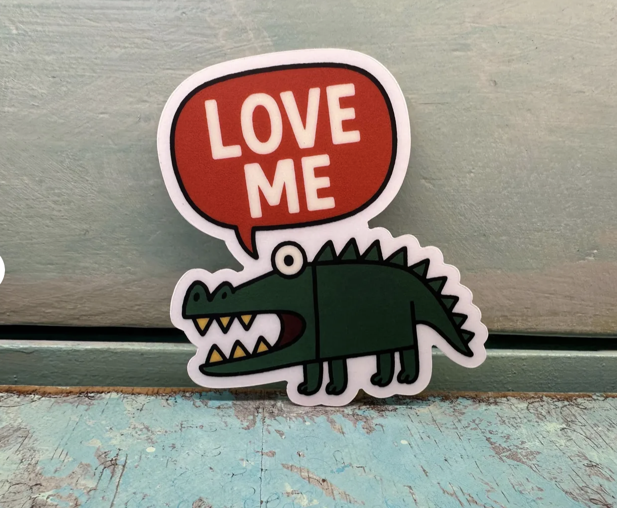 Love Me Krokodil Sticker — Toxisch Cute Vinyl Decal